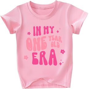قمصان عيد ميلاد الفتيات الصغار للبنات للبنات لمدة سنة واحدة لحفلات الحفلات tshirt