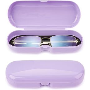 2 Pcs Plastic Eyeglasses Cases, Portable Transparent Eye Glasses