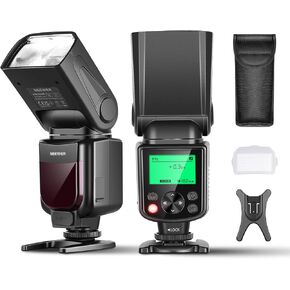 Neewer NW-670 TTL Flash Speedlite with LCD Display for Canon 7D Mark II, 5D Mark II III, IV,1300D, 1200D, 1100D, 750D, 700D, 650D, 600D, 550D, 500D, 100D, 80D, 70D, 60D and Other Canon DSLR Cameras in Saudi Arabia