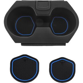 Cup Holder Insert, Compatible with Honda Civic Cup Holder 2016-2021 Lx Ex Si Sport Hatchback Center Console Drink Bottle Holder Insert 83446-TBA-A01ZA (Black)