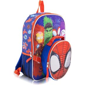 Disney SuperKitties Backpack With Lunch Box for Kids | Insulated Lunch Bag Lunch Box for Girls, Boys, Toddlers | 14" Backpack for School and Reusable Lunchbox