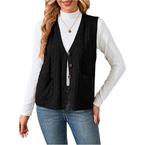 Verdusa Women's Sweater سترة سترة أكمام لأسفل ملابس كارديجان مع جيوب