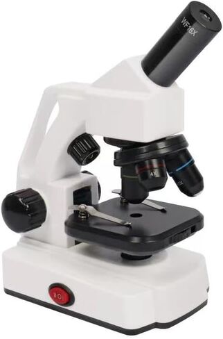 Microscope Kit for Kids Students Adults Beginners with Prepared Slides, 40X- 1280X STEM Science Compound Microscopes for Kids 8-12 with 52 pcs Experiment Kits Gifts for Kids in Kuwait