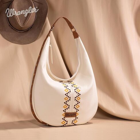أكياس Wrangler الكبيرة المتوترة للنساء الغربية الأزتيك المارايك كيس الكتف مع سستة in Saudi Arabia