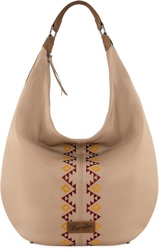 Wrangler Large Hobo Bags for Women Western Aztec Slouchy Shoulder Bag with Zipper in Saudi Arabia
