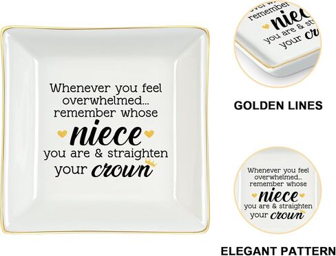 Homlouue Christian Gifts: Religious Christmas & Birthday Gifts for Women Friends - Inspirational Motivational 'I Can Do All Things' Christian Jewelry Tray Ring Dish in Saudi Arabia