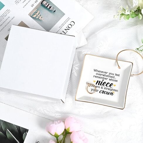 Homlouue Christian Gifts: Religious Christmas & Birthday Gifts for Women Friends - Inspirational Motivational 'I Can Do All Things' Christian Jewelry Tray Ring Dish in Saudi Arabia