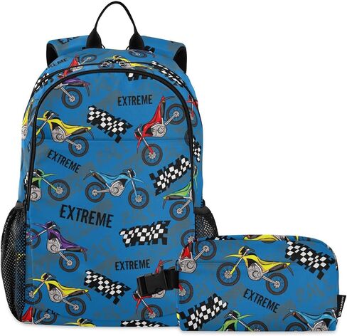 Emelivor Colorful Fishing Lures Kids Backpack for Girls Boys School Bookbag with Insulated Lunch Box for Preschool Primary School School Backpack in Kuwait