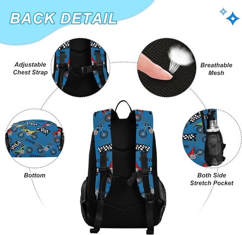 Emelivor Colorful Fishing Lures Kids Backpack for Girls Boys School Bookbag with Insulated Lunch Box for Preschool Primary School School Backpack in Kuwait