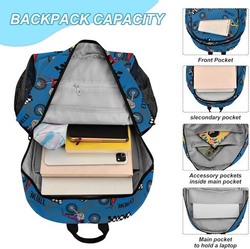 Emelivor Colorful Fishing Lures Kids Backpack for Girls Boys School Bookbag with Insulated Lunch Box for Preschool Primary School School Backpack in Kuwait