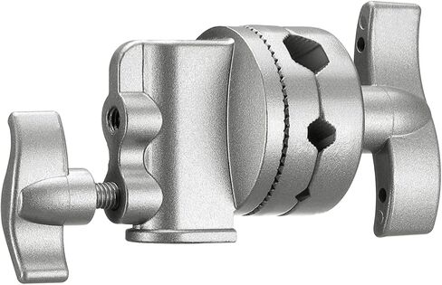 Neewer Multi Functional Heavy Duty 2.5-inch Grip Head Swivel Head Holder Mounting Adapter for Light Stand, Extension Boom Arm and Other Photographic Equipment with 1/2,1/4,3/8,5/8-inch Mount (Black) in Saudi Arabia