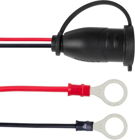 3/8 "طرف عيزة حلقة إلى أنثى سجائر أخف على مقبس البطارية تعزيز الكابل الثقيل 12V/24V 16AWG سلك (3ft) in Kuwait