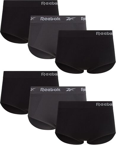 ملخصات Reebok Womens-6 حزمة الأداء الداخلية عالية الخصر للنساء للنساء (الأحجام: S-XL ، الموسعة زائد الحجم: 1x-3x) in Kuwait