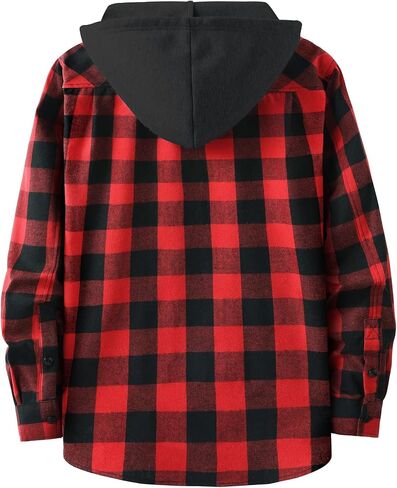 Zity 3 Pack Men Flannel Hoodie قمصان طويلة الأكمام الطويلة الزر خمر أسفل سترة قميص منقوشة مع جيب in Saudi Arabia