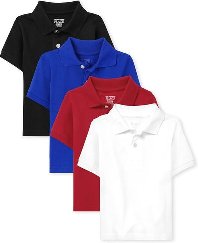 The Children's Place Baby Boys and Toddler Boys Short Sleeve Pique Polo, NAUTICO, 2T in Saudi Arabia