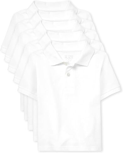 The Children's Place Baby Boys and Toddler Boys Short Sleeve Pique Polo, NAUTICO, 2T in Saudi Arabia