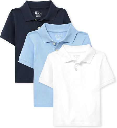 The Children's Place Baby Boys and Toddler Boys Short Sleeve Pique Polo, NAUTICO, 2T in Saudi Arabia