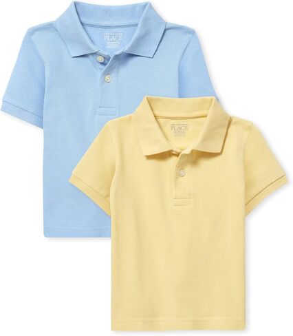 The Children's Place Baby Boys and Toddler Boys Short Sleeve Pique Polo, NAUTICO, 2T in Saudi Arabia
