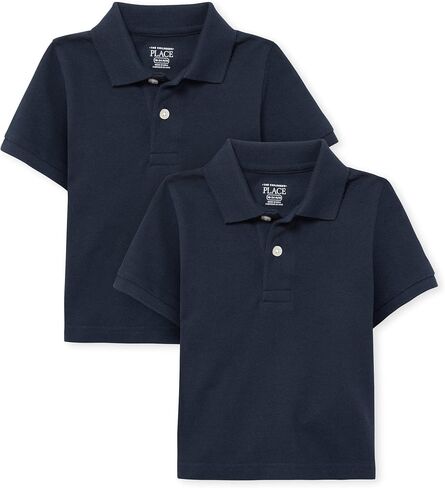 The Children's Place Baby Boys and Toddler Boys Short Sleeve Pique Polo, NAUTICO, 2T in Saudi Arabia