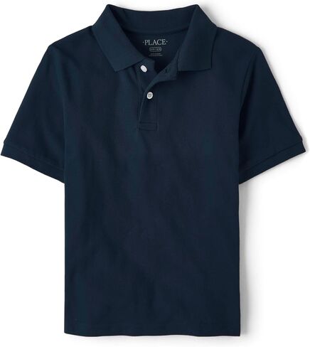 The Children's Place Baby Boys and Toddler Boys Short Sleeve Pique Polo, NAUTICO, 2T in Saudi Arabia