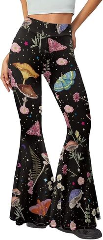 YEXIATODO Womens Flared Leggings Bell Bottom Pants for Women Butt Lift in Saudi Arabia