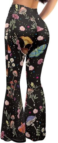 YEXIATODO Womens Flared Leggings Bell Bottom Pants for Women Butt Lift in Saudi Arabia