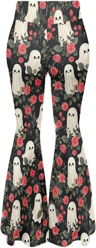 YEXIATODO Womens Flared Leggings Bell Bottom Pants for Women Butt Lift in Saudi Arabia
