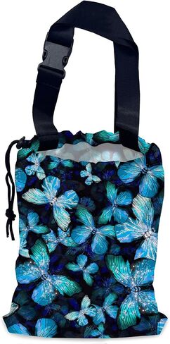 White Daisy Car Garbage Bag,Waterproof Small Car Trash Bag Hanging Back of Seat,Drawstring Hanging Car Trash Bag with Adjustable Buckle for Car Accessories in Saudi Arabia