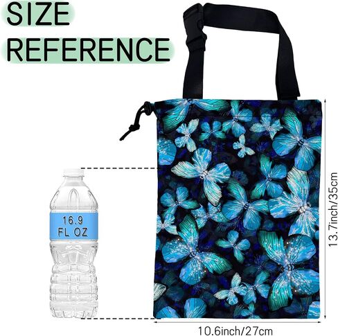 White Daisy Car Garbage Bag,Waterproof Small Car Trash Bag Hanging Back of Seat,Drawstring Hanging Car Trash Bag with Adjustable Buckle for Car Accessories in Saudi Arabia