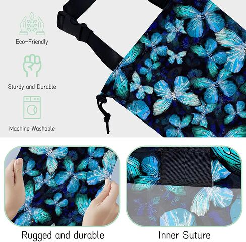 White Daisy Car Garbage Bag,Waterproof Small Car Trash Bag Hanging Back of Seat,Drawstring Hanging Car Trash Bag with Adjustable Buckle for Car Accessories in Saudi Arabia