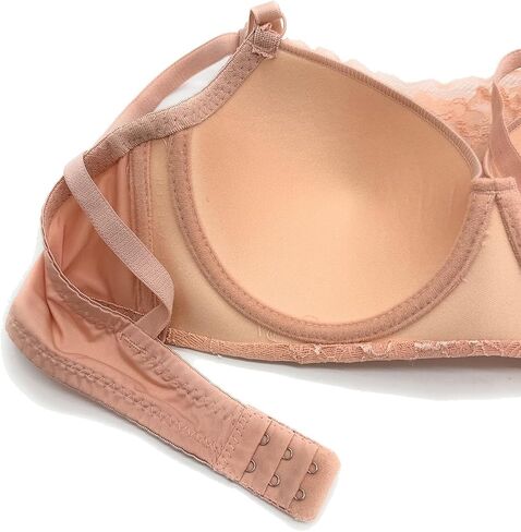 6 Pieces Women's Wired Basic Plain Light Regular Padding Everyday Bra in Kuwait