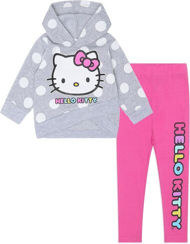 Hello Kitty Sanrio Girls 2 Piece Hoodie and Legging Pants Set for Little and Big Kids in Saudi Arabia