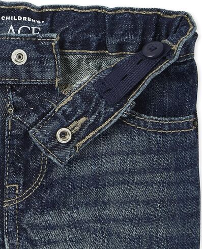 The Children's Place,And Toddler Boys Stretch Denim Shorts,Baby-Boys,Black/Grey/Blue 3 Pack,5T in Saudi Arabia