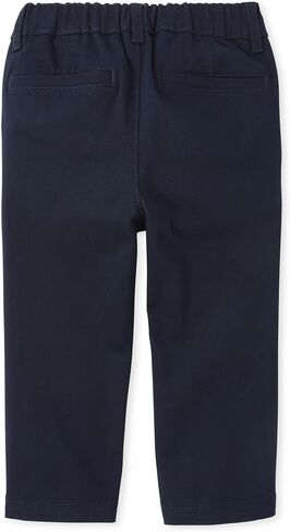 The Children's Place Baby Boys' and Toddler Stretch Skinny Chino Pants, New Navy 2-Pack, 4T in Kuwait