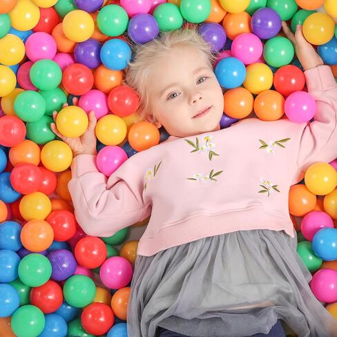TRENDBOX 50 pcs Ball Pit Balls Plastic Balls for Ball Pit, BPA Free Ocean Ball for Toddlers - 7 Colors in Saudi Arabia