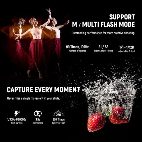 Neewer NW-670 TTL Flash Speedlite with LCD Display for Canon 7D Mark II, 5D Mark II III, IV,1300D, 1200D, 1100D, 750D, 700D, 650D, 600D, 550D, 500D, 100D, 80D, 70D, 60D and Other Canon DSLR Cameras in Saudi Arabia