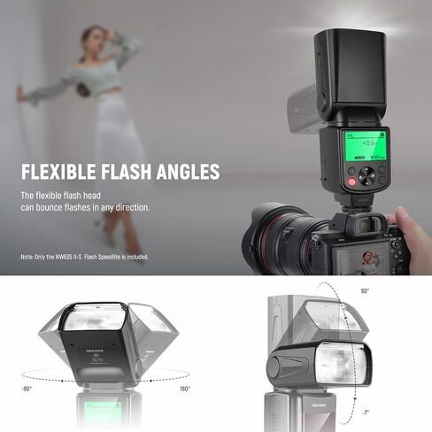 Neewer NW-670 TTL Flash Speedlite with LCD Display for Canon 7D Mark II, 5D Mark II III, IV,1300D, 1200D, 1100D, 750D, 700D, 650D, 600D, 550D, 500D, 100D, 80D, 70D, 60D and Other Canon DSLR Cameras in Saudi Arabia