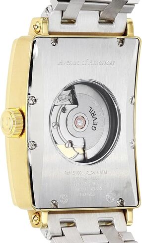 Gevril Men's Avenue of America Swiss Automatic Watch, Two Toned 316L Stainless Steel IPYG Bracelet with Deployment Buckle in Saudi Arabia
