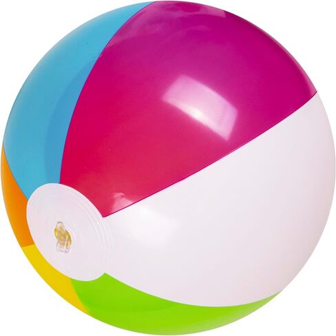 12-Pack Neon Inflatable Beach Balls Bulk for Kids & Adults I Inflatable Pool Party Favors Swimming Pool Toys I Kids Beach Toys for Beach Games I Kids Summer Toys Water Balls I Toddler Pool Toys Set in Saudi Arabia