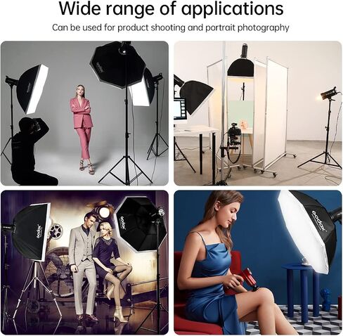 Godox 2-Pack SK400II 800Ws Photo Studio Strobe Flash Kit,GN65 5600K Monolight Light Bowens Mount Kit for Video Shooting,Product Portrait Photography with Light Stands,Reflectors,BD-04 Barnd Door Kits in Saudi Arabia