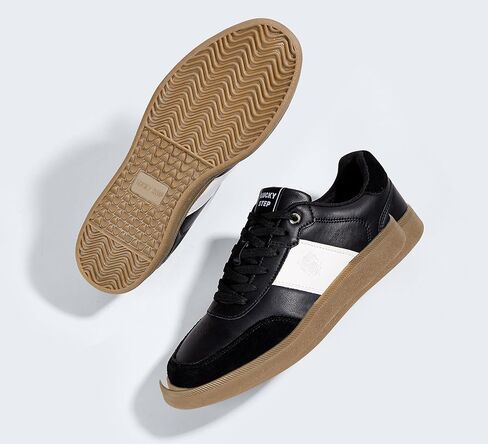 LUCKY STEP Men's Fashion Sneakers Casual Shoes Retro Suede Genuine Leather Skate Tennis Walking Shoes for Male in Saudi Arabia