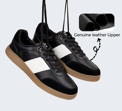 LUCKY STEP Men's Fashion Sneakers Casual Shoes Retro Suede Genuine Leather Skate Tennis Walking Shoes for Male in Saudi Arabia