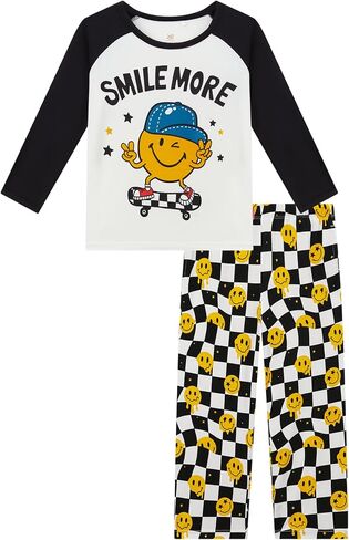 Bamboo Viscose Boys Pajamas Set Toddler Soft Long Sleeve Boys' Sleepwear in Saudi Arabia