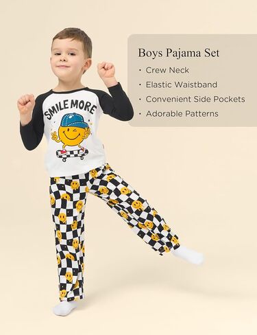 Bamboo Viscose Boys Pajamas Set Toddler Soft Long Sleeve Boys' Sleepwear in Saudi Arabia