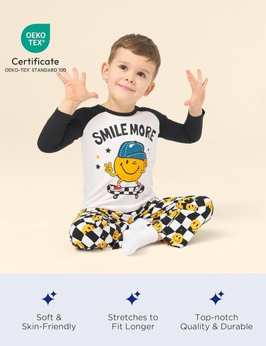 Bamboo Viscose Boys Pajamas Set Toddler Soft Long Sleeve Boys' Sleepwear in Saudi Arabia