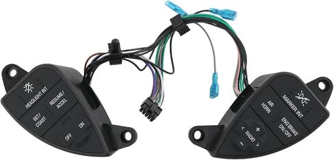 Steering Wheel Cruise Control Switch Compatible with 2007-2016 International Prostar Replace# ‎2611199C91 in Saudi Arabia