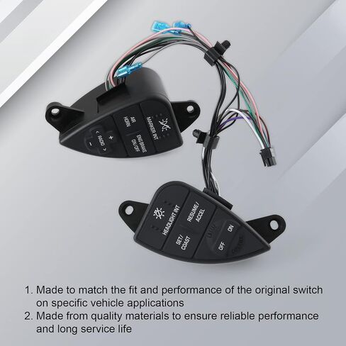 Steering Wheel Cruise Control Switch Compatible with 2007-2016 International Prostar Replace# ‎2611199C91 in Saudi Arabia