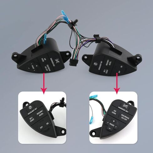 Steering Wheel Cruise Control Switch Compatible with 2007-2016 International Prostar Replace# ‎2611199C91 in Saudi Arabia