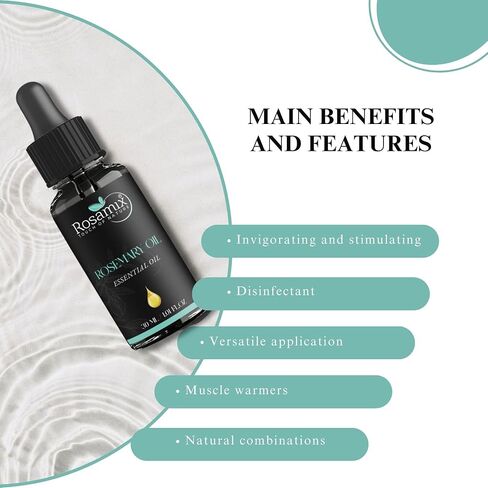 Pure Peppermint Essential Oil 100% Natural - Refreshing, Skincare, Relaxation, Bath, and Massage Oil, 30ml in Saudi Arabia