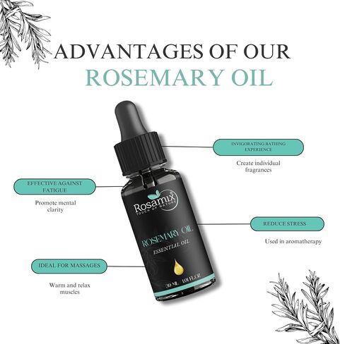 Pure Peppermint Essential Oil 100% Natural - Refreshing, Skincare, Relaxation, Bath, and Massage Oil, 30ml in Saudi Arabia